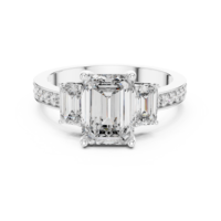 Anillos de Diamantes Cultivados en Laboratorio con Corte Esmeralda Élite, Joyería Eterna y Sostenible para Compromisos Éticos Sofisticados y Excelencia Nupcial