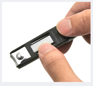 Coupe-ongles en acier inoxydable de qualité chirurgicale, lame tranchante robuste avec capteur de déchets, kit d'outils de pédicure pour soins personnels - Product Image 2