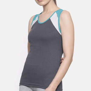 เสื้อกล้ามลำลองสำหรับผู้หญิงไซส์ใหญ่ ยี่ห้อ TAYUMA INDUSTRIE ผลิตจากโพลีเอสเตอร์/คอตตอน ระบายอากาศได้ดี เป็นมิตรต่อสิ่งแวดล้อม แห้งเร็ว เหมาะสำหรับฤดูร้อน - Product Image 2