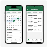 RoyalCraft Süt Çiftliği Süt Hayvancılığı Bakım Hibrit Mobil İşletme Uygulaması IOS/Android/Linux/Mac-Stock için Hava Durumu Uyarıları