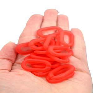 Elegant Clear Resin Chain Links For Modern <b>Bag</b> Replacements Glossy Finish Resin Chain Links For Premium Handbag Crafts - Product Image 1