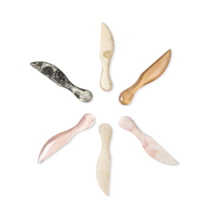 Cuchillos Minimalistas Blancos y Naranjas de Resina Ecológica para Cortar Queso con Acabado Mate para Fiestas - Product Image 5