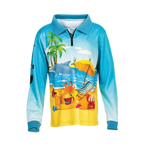 Custom Hooded Fishing T Shirts Wholesale OEM Manufacturer Supplier Polyester UV <b>Hoodie</b> Tee Private Label Bulk - Product Image 3