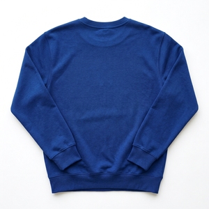 Pull-over col rond en molleton épais avec imprimé graphique géométrique grue origami, coupe épaules tombantes, style streetwear, haute qualité - Product Image 2