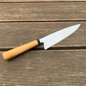 Burraq Custom Handmade Personalized Carbon Steel Chef <b>Knife</b> 8 Inch Blade 3.0mm Thickness Beautiful Wood Handle Keep Dry Care - Product Image 5