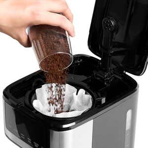 Macchina per Caffè Elettrica Programmabile con Schermo Touch, 12 Tazze, Funzione Mantenimento Calore 4 Ore, Sistema di Preparazione Doppio - Product Image 2