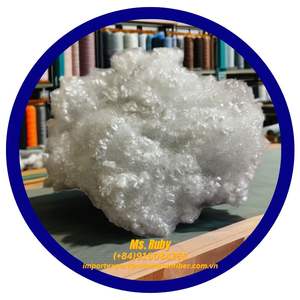 Fibras Discontinuas RPET 100% Recicladas 7D HCS Blancas Grado Reciclable Huecas Conjugadas Siliconizadas PSF para Cojines y Almohadas Textiles del Hogar - Product Image 2