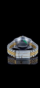 Reloj Mecánico de Lujo con Incrustaciones de Diamantes, Esfera con Números Arábigos, Correa de 20 mm, Visualización de Fecha, Reloj de Pulsera para Hombre - Product Image 6