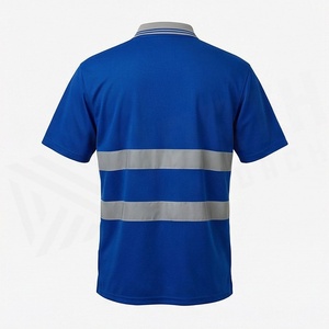 เสื้อผ้าผู้ชาย ผ้าฝ้าย 100% สวมใส่สบาย ระบายอากาศได้ดี แบบถัก สำหรับเสื้อทำงาน ชุดยูนิฟอร์ม แถบสะท้อนแสงมองเห็นได้ชัดเจน - Product Image 2
