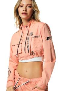 Nouvelle Collection 2026 – Ensemble Deux Pièces Femme : Survêtement Personnalisé Demi-Zip, Veste Courte Coupe-Vent et Pantalon en Jean - Product Image 6