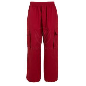 Pantalones cargo de algodón 100% transpirables ecológicos ligeros informales rectos para hombre hechos a medida con logotipo personalizado - Product Image 1