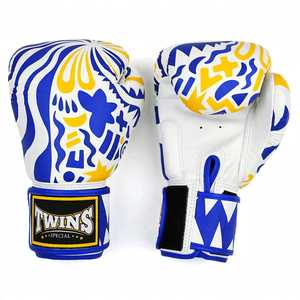 <b>Green</b> Premium Quality Twins Boxing <b>Gloves</b> Made Of Genuine <b>Leather</b> With Hook & Loop Training & Sparring Kickboxing Martial Art - Product Image 2