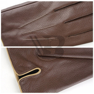 Custom Made Breathable Leather <b>Gloves</b> Winter Wear Touch Screen <b>Fur</b> Lined High Quality - Product Image 6