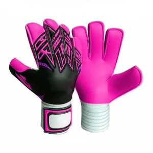 High Quality Soccer Football Goalkeeper <b>Gloves</b> Wrist Band Support Velcro Wrist Closure Double Layer <b>Latex</b> Football <b>Gloves</b> - Product Image 2