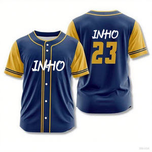 Maillot de baseball personnalisé en polyester respirant, chemise de sport d'équipe à manches courtes, uniforme pour l'entraînement des jeunes - Product Image 6