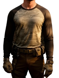 New Arrival High Quality 100% Cotton Jersey Knitted Eco-Friendly Breathable Anti-UV O-Neck Regular Fit Men's T Shirt Long Sleeve - Product Image 3