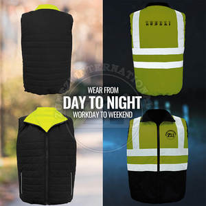 Gilet de sécurité réfléchissant haute visibilité LED étanche, fabriqué au Pakistan, conforme à la norme ANSI CLASSE 1, avec logo personnalisé, service OEM, faible MOQ - Product Image 6