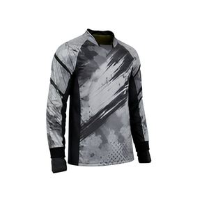 เสื้อเจอร์ซีย์เพนท์บอลแขนยาวสำหรับผู้ชาย ลายพรางสีเทา สำหรับกิจกรรมยิงปืนกลางแจ้ง - Product Image 6