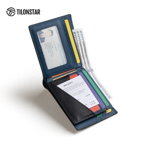 TILONSTAR TVW143 Multi-card Slot Premium Bifold <b>Wallet</b> RFID Blocking Coin <b>Wallets</b> Genuine Leather Credit Card <b>Holder</b> for Men - Product Image 3