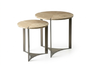 Luxury Modern Round <b>Marble</b> <b>Nesting</b> Side <b>Table</b> Set with Stainless Steel Frame Elegant End <b>Tables</b> for Living Room Hotel Decor - Product Image 3