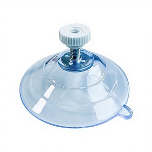 Ventouse transparente en PVC à vis, amovible, pour usage industriel et domestique – Pièce de support polyvalente – Meilleure vente - Product Image 1