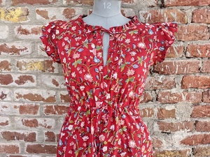 Hand Block Printed Women's Midi <b>Dress</b> <b>Boho</b> Style Indian Cotton Gauze Casual Halter Neckline Tassel <b>Summer</b> Short <b>Dress</b> - Product Image 3