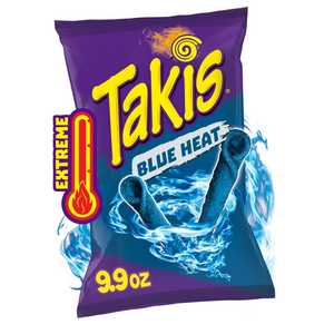 Nuevas Takis Blue Heat de Alta Calidad, Chips de Tortilla Enrollados Picantes, Bocadillos Crujientes con Sabor a Chile y Limón, Venta al por Mayor, Golosinas para Fiestas, 92.3g - Product Image 6