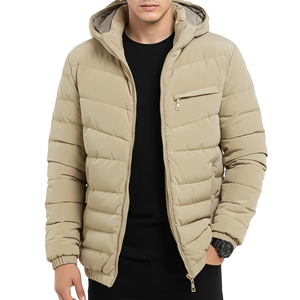 Blouson coupe-vent d'hiver imperméable à capuche pour l'extérieur avec doublure en micro polaire épaisse en polyester, service OEM - Product Image 1