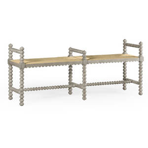 Banc en bois massif Yeoward Meubles de salon élégants - Product Image 1
