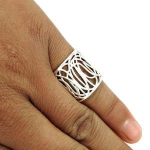 Antique Wire Design Adjustable <b>Ring</b> <b>Crafted</b> From 925 Sterling Silver IGI Certified Beautiful Artisan Jewelry In Bohemian Style - Product Image 3