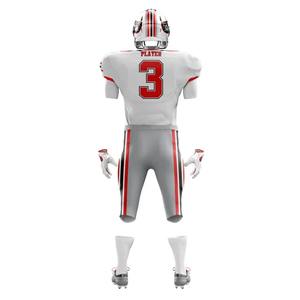 Tenues de football américain 7 sur 7 pour jeunes, personnalisées, sublimées, respirantes, à séchage rapide, ensemble maillot et short cousus, couleurs d'équipe, compression - Product Image 5