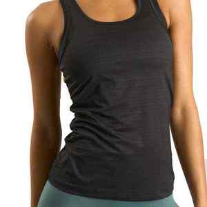 Camiseta sin mangas de primera calidad para mujer, estilo casual y deportivo, con color personalizado y decoración de encaje, tejido de BS. - Product Image 5