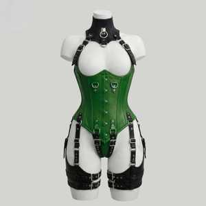 Faja Reductora de Cintura y Postura para Mujer, Tallas Grandes, Ajustable, de Cuero Sintético Estilo Steampunk, con Control de Abdomen y Efecto Moldeador - Product Image 1