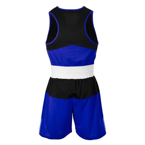 Custom Professional Kick Boxing Uniform Vest Short Customized Logo 100% Polyester Quick Dry Breathable Unisex Boxing Uniform - Product Image 2