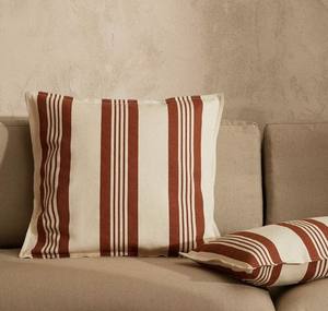 Fundas de Cojín a Rayas de Algodón 100% Tejido para Decoración de Sofá, Funda de Cojín Decorativa Moderna de Algodón Tejido a Rayas - Product Image 1