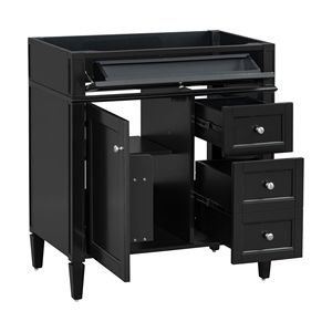 Mobile Bagno Moderno da 30 Pollici con 2 Cassetti e Cassetto Estraibile, Lavabo NON INCLUSO - Product Image 6