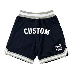 Shorts d'été en maille unie pour hommes, sportifs, pour la gym et le basketball, avec poches, teinture unie, détails perforés - Product Image 4