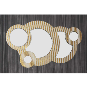 Resin Wall <b>Mirror</b> 40.5" x 22.5" <b>Large</b> Decorative <b>Mirror</b> for Living Room Bedroom Bathroom | Elegant Designer <b>Frame</b> Modern Home - Product Image 1