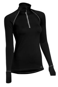 Haut de compression athlétique pour femme, à manches longues et quart de zip, pour l'équitation et la compétition - Product Image 3