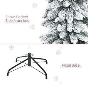 Albero di Natale Artificiale Innevato da 180 cm - Pieghevole in PVC da 210 cm, a Batteria, di Alta Qualità, Personalizzabile per Uso Esterno - Product Image 2
