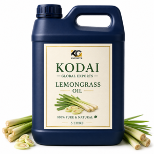 Aceite Esencial de Limoncillo de Tamil Nadu 100% Puro y Natural de Primera Calidad, Destilado al Vapor, para Aromaterapia y Cuidado Facial, Kodai Global Export - Product Image 1