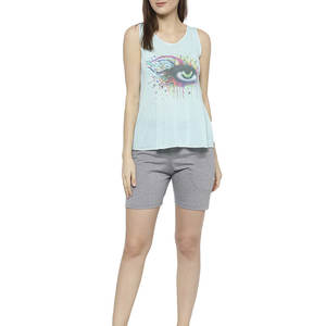 Conjunto de Shorts sin Mangas para Mujer, Ligero y Cómodo para Viajar, Atuendo Veraniego para la Playa - Product Image 5