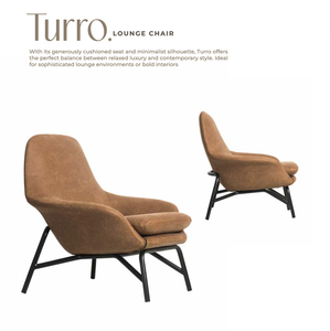 Fauteuil d'appoint moderne et écologique en laine rembourré avec mousse, idéal pour salon et hôtel - Product Image 1