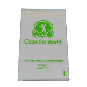 100% biodegradable hogar compostable PLA almidón de maíz almacenamiento de alimentos bolsa con cremallera resellable congelador amigable diseño de impresión único - Product Image 1