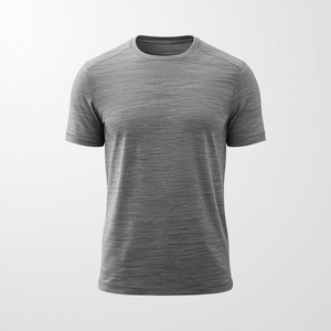 เสื้อยืดผู้ชายผ้าฝ้ายแห้งเร็ว ระบายอากาศได้ดี แขนสั้น สำหรับออกกำลังกาย พร้อมบริการ OEM ODM ปรับแต่งได้ - Product Image 4