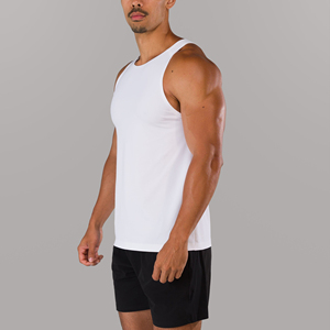 Camiseta sin Mangas para Hombre, Color Morado Claro, para Gimnasio y Fitness, 100% Poliéster, Ropa Casual de Verano 2026 - Product Image 1