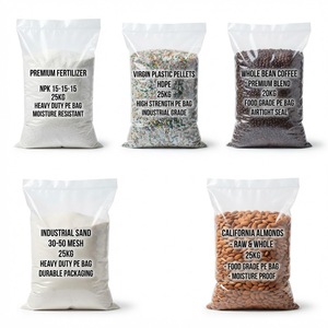 Heavy Duty PE Side Gusset Bags 60cm X 90cm Reinforced Bottom Max 40kg Waterproof Construction Use - Product Image 2