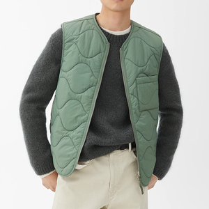 Men Hooded Puffer <b>Vest</b> Custom Adjustable Hem Quilted <b>Thermal</b> Heat Lining Gilet - Product Image 1