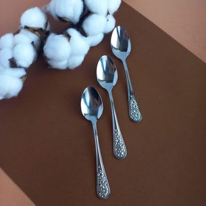 Rhinestone Teaspoon Set of 3 Elegant sparkling spoon for tea or coffee | Gift for Her | Crystal Decor Spoon party decor coffeemu - Product Image 6