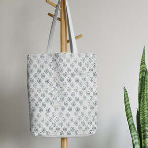 กระเป๋าสะพายข้างพิมพ์ลายดอกไม้สุดหรู  ขายส่ง กระเป๋าช้อปปิ้งสะพายไหล่พร้อมสายสะพายสองเส้น กระเป๋าใส่เสื้อผ้า - Product Image 4